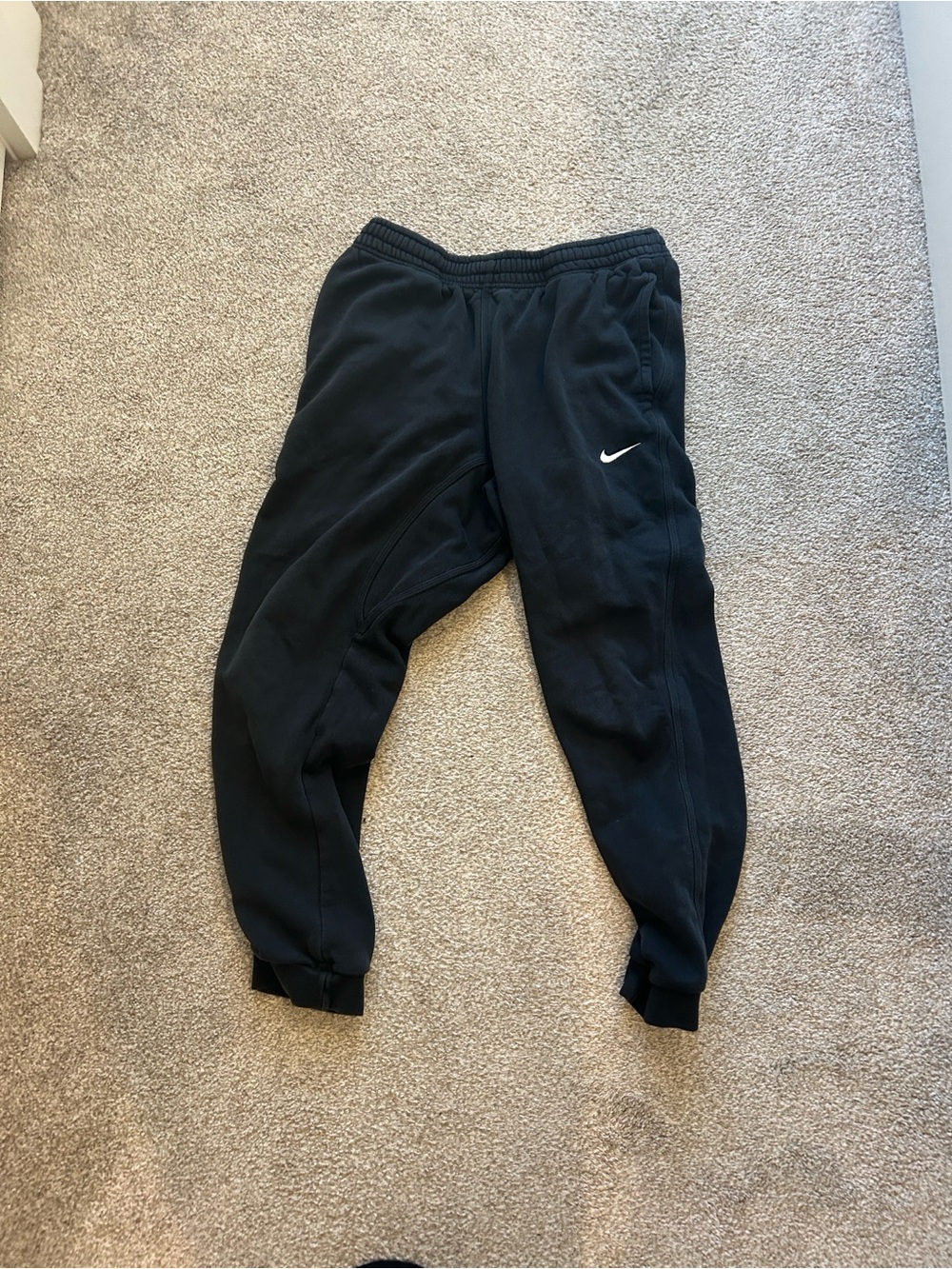 Nike Black Sweatpants with Swoosh Logo